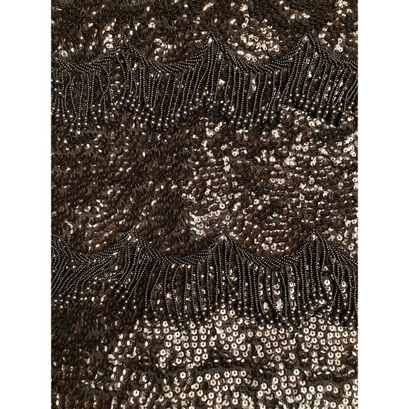 Jo-Ro of Miami Vintage 60s Black Sequin Cocktail Top Mad Men Retro Size Small - Picture 7 of 7